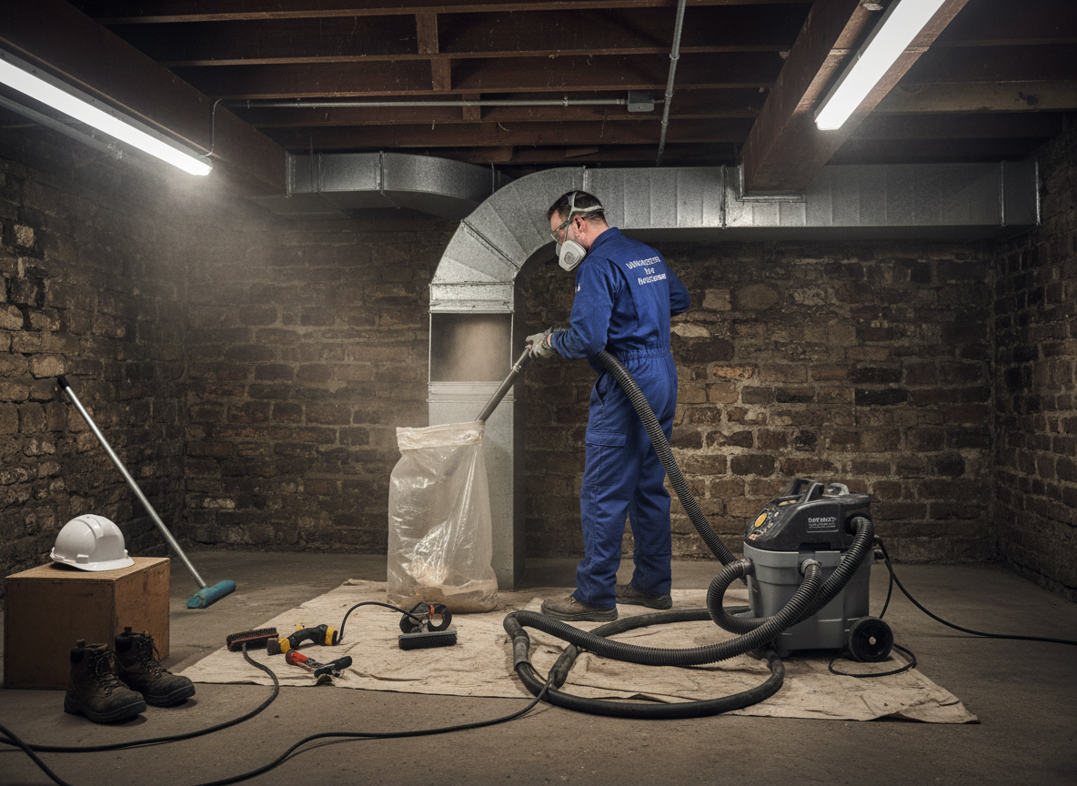 basement air duct cleaning in Manchester